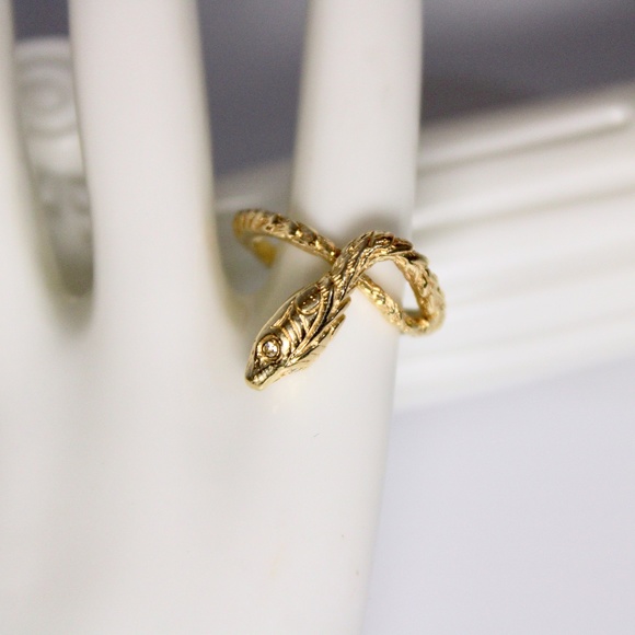 Gold Snake Ring - Picture 2 of 5